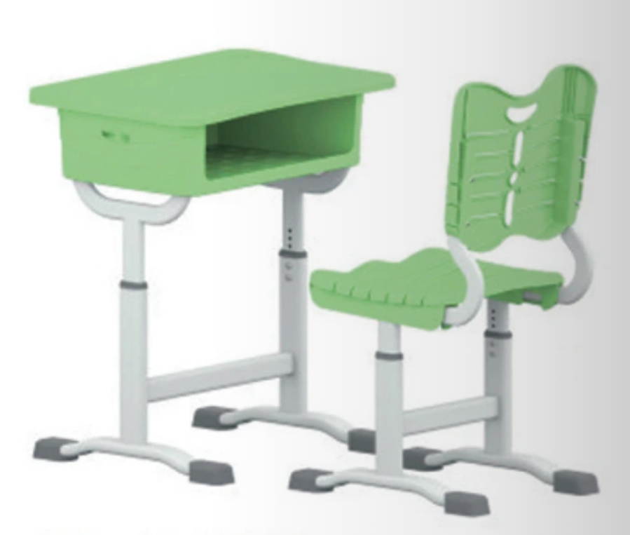 单人带靠背可调节桌椅