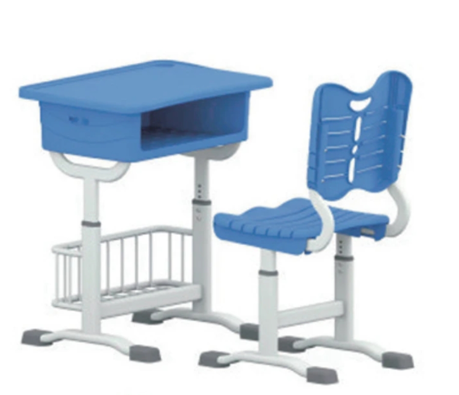 单人带靠背可调节桌椅